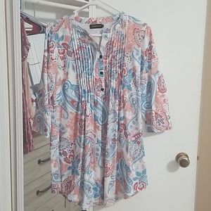 Reborn paisley tunic- size medium
